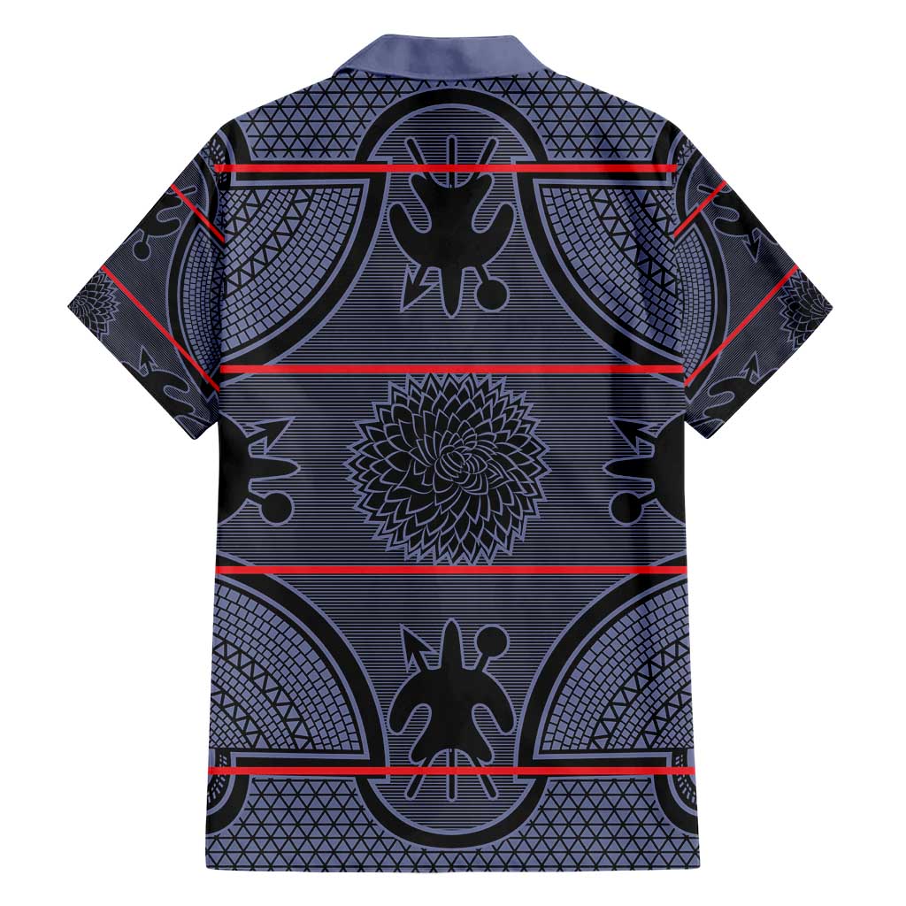 Lesotho Seanamarena Hawaiian Shirt Basotho Traditional Blanket Style - Serenity - Wonder Print Shop