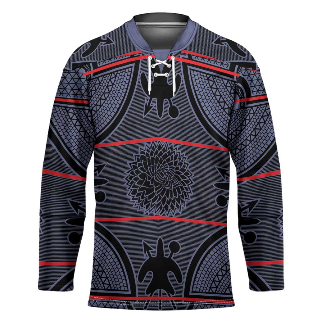Lesotho Seanamarena Hockey Jersey Basotho Traditional Blanket Style - Serenity - Wonder Print Shop