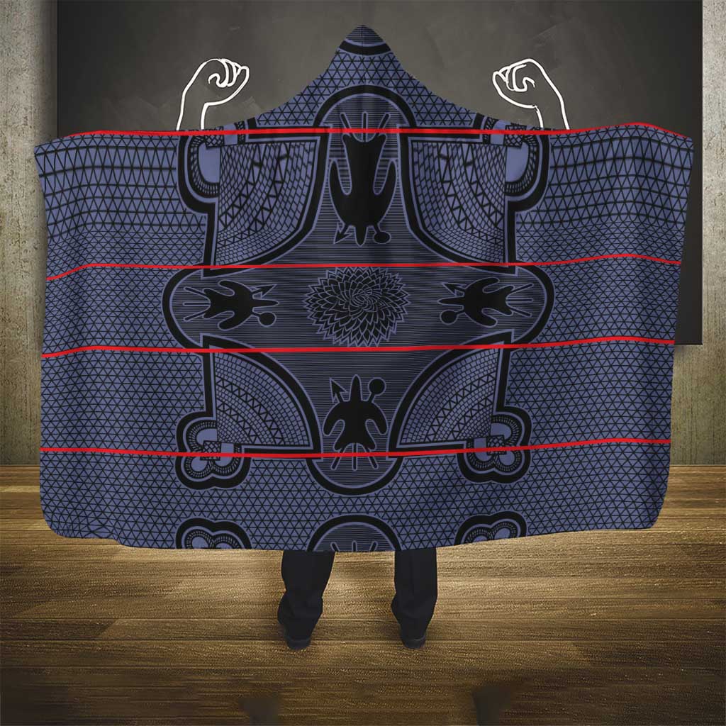 Lesotho Seanamarena Hooded Blanket Basotho Traditional Blanket Style - Serenity - Wonder Print Shop