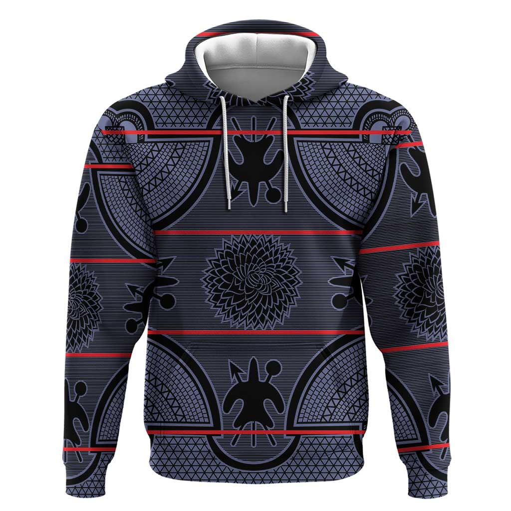 Lesotho Seanamarena Hoodie Basotho Traditional Blanket Style - Serenity - Wonder Print Shop