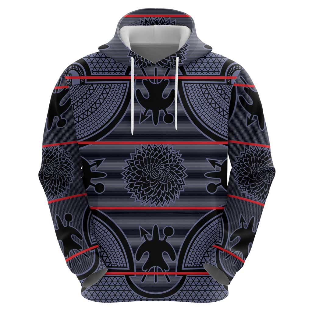 Lesotho Seanamarena Hoodie Basotho Traditional Blanket Style - Serenity - Wonder Print Shop