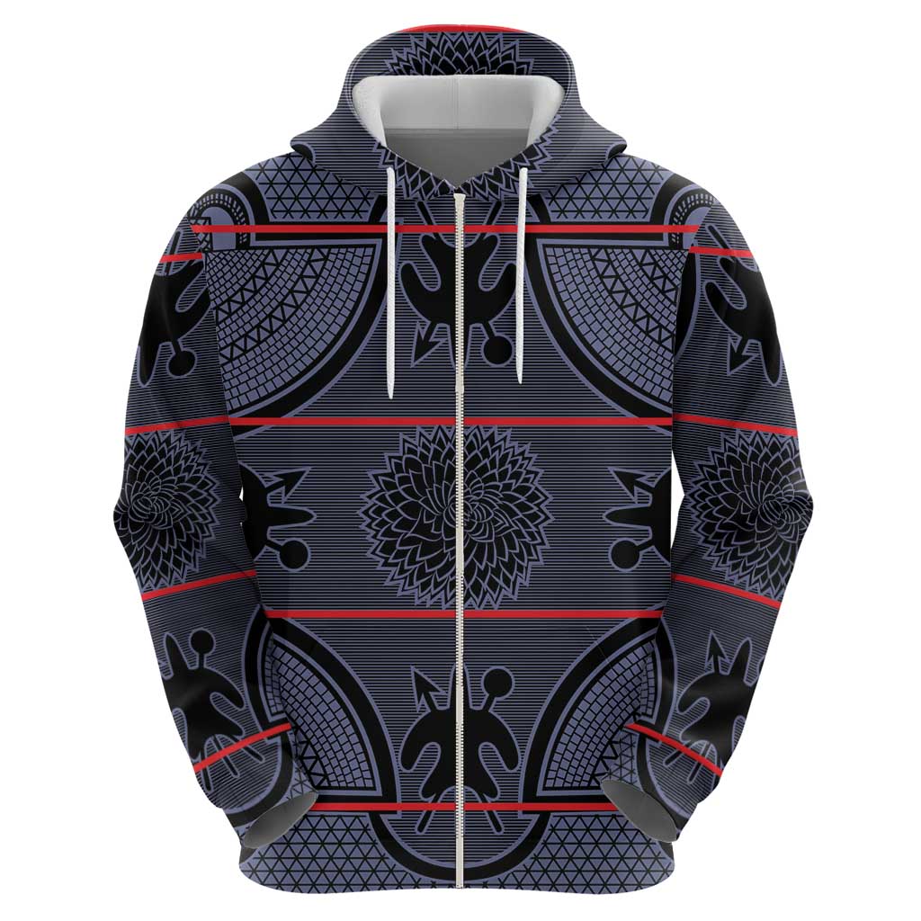 Lesotho Seanamarena Hoodie Basotho Traditional Blanket Style - Serenity - Wonder Print Shop