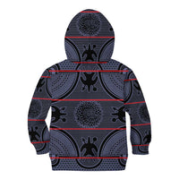 Lesotho Seanamarena Kid Hoodie Basotho Traditional Blanket Style - Serenity - Wonder Print Shop