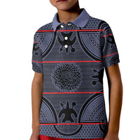 Lesotho Seanamarena Kid Polo Shirt Basotho Traditional Blanket Style - Serenity - Wonder Print Shop