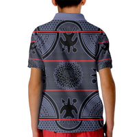 Lesotho Seanamarena Kid Polo Shirt Basotho Traditional Blanket Style - Serenity - Wonder Print Shop
