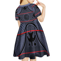 Lesotho Seanamarena Kid Short Sleeve Dress Basotho Traditional Blanket Style - Serenity - Wonder Print Shop