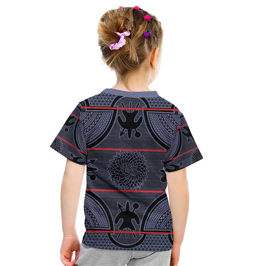 Lesotho Seanamarena Kid T Shirt Basotho Traditional Blanket Style - Serenity - Wonder Print Shop