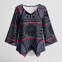 Lesotho Seanamarena Kimono Sleeve Blouse Basotho Traditional Blanket Style - Serenity - Wonder Print Shop