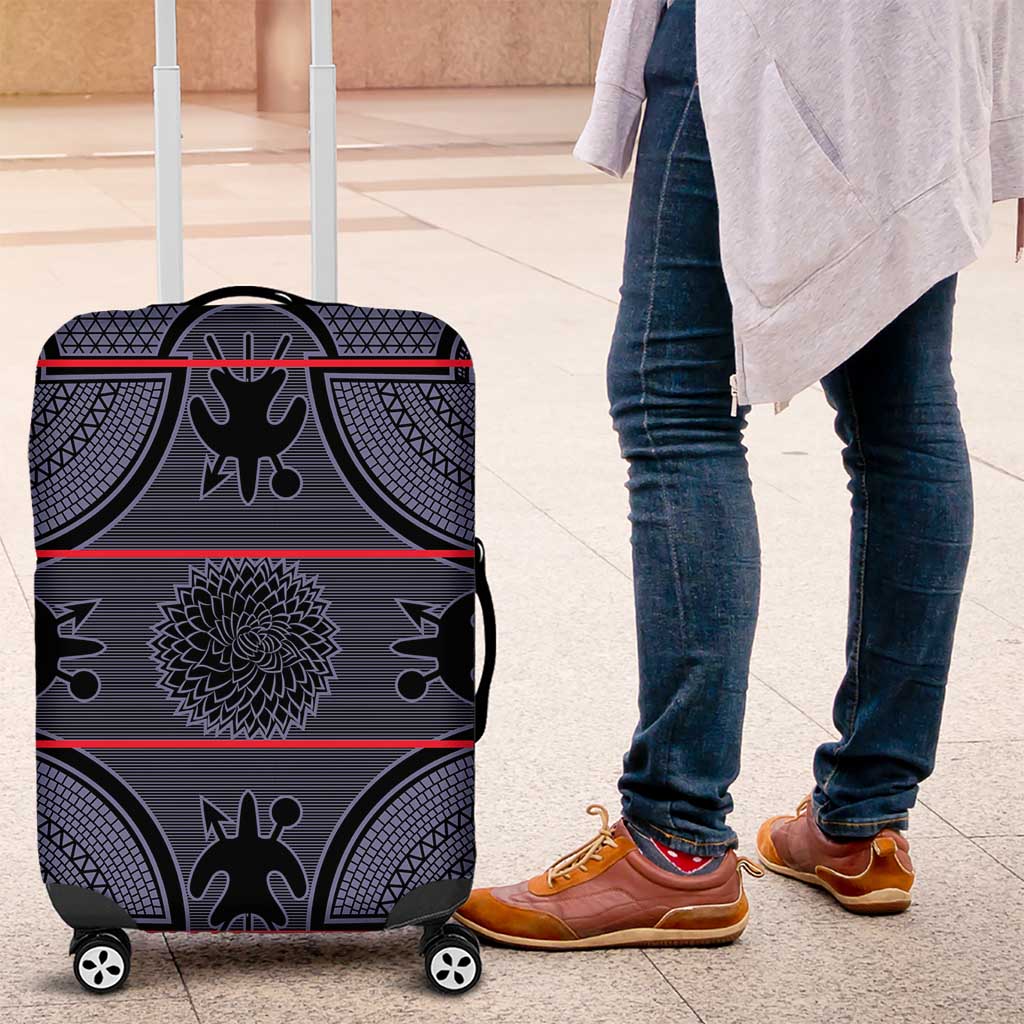 Lesotho Seanamarena Luggage Cover Basotho Traditional Blanket Style - Serenity - Wonder Print Shop