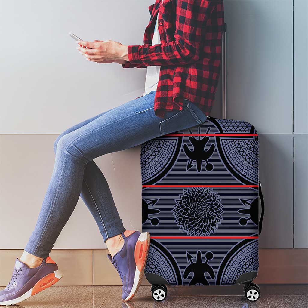 Lesotho Seanamarena Luggage Cover Basotho Traditional Blanket Style - Serenity - Wonder Print Shop
