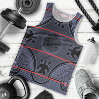 Lesotho Seanamarena Men Tank Top Basotho Traditional Blanket Style - Serenity - Wonder Print Shop