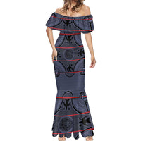 Lesotho Seanamarena Mermaid Dress Basotho Traditional Blanket Style - Serenity - Wonder Print Shop
