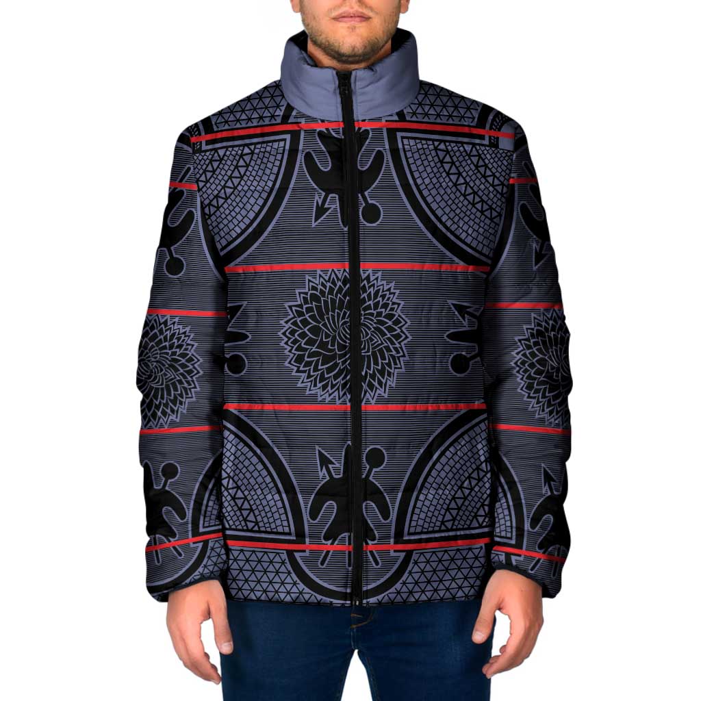 Lesotho Seanamarena Padded Jacket Basotho Traditional Blanket Style - Serenity - Wonder Print Shop