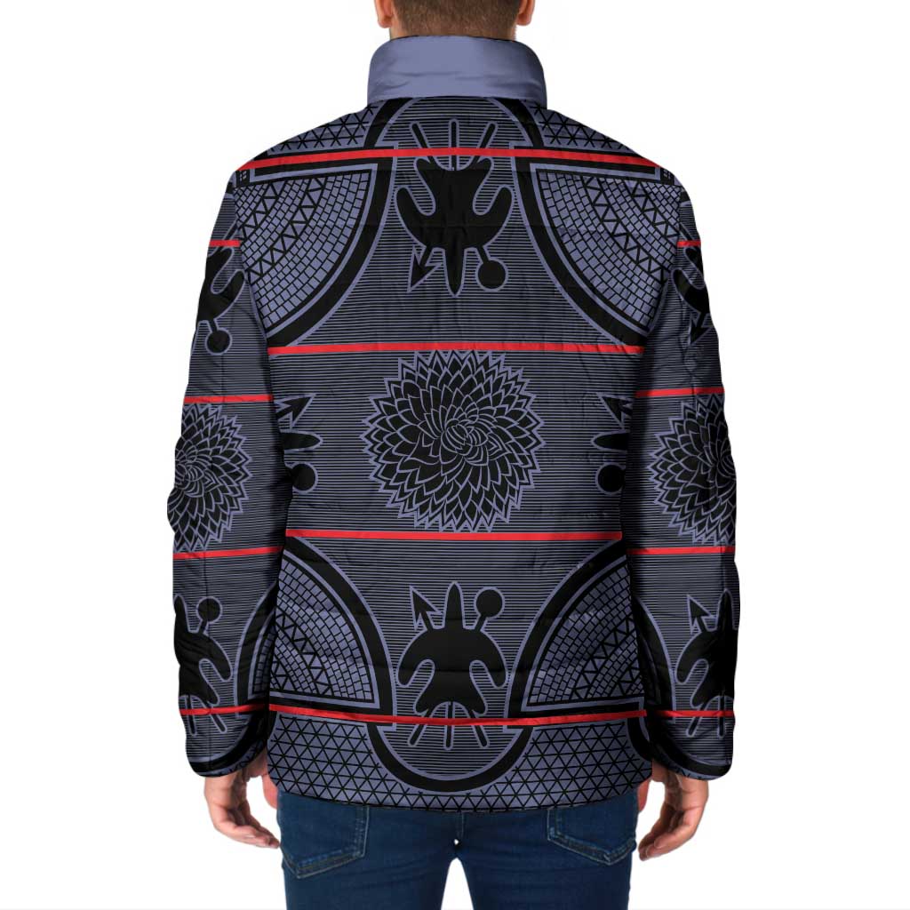 Lesotho Seanamarena Padded Jacket Basotho Traditional Blanket Style - Serenity - Wonder Print Shop