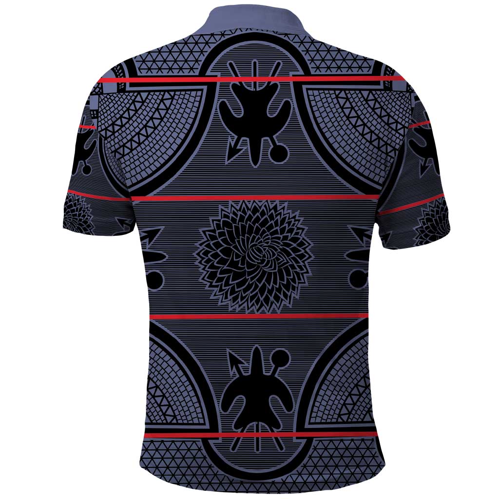 Lesotho Seanamarena Polo Shirt Basotho Traditional Blanket Style - Serenity - Wonder Print Shop