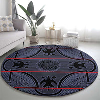 Lesotho Seanamarena Round Carpet Basotho Traditional Blanket Style - Serenity - Wonder Print Shop