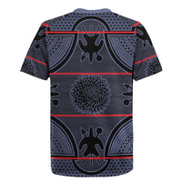 Lesotho Seanamarena Rugby Jersey Basotho Traditional Blanket Style - Serenity - Wonder Print Shop