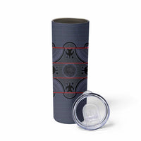 Lesotho Seanamarena Skinny Tumbler Basotho Traditional Blanket Style - Serenity - Wonder Print Shop