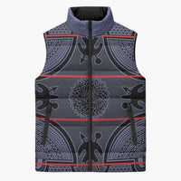Lesotho Seanamarena Sleeveless Puffer Jacket Basotho Traditional Blanket Style - Serenity - Wonder Print Shop