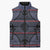 Lesotho Seanamarena Sleeveless Puffer Jacket Basotho Traditional Blanket Style - Serenity - Wonder Print Shop