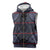 Lesotho Seanamarena Sleeveless Zip Hoodie Basotho Traditional Blanket Style - Serenity - Wonder Print Shop