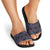 Lesotho Seanamarena Slide Sandals Basotho Traditional Blanket Style - Serenity - Wonder Print Shop