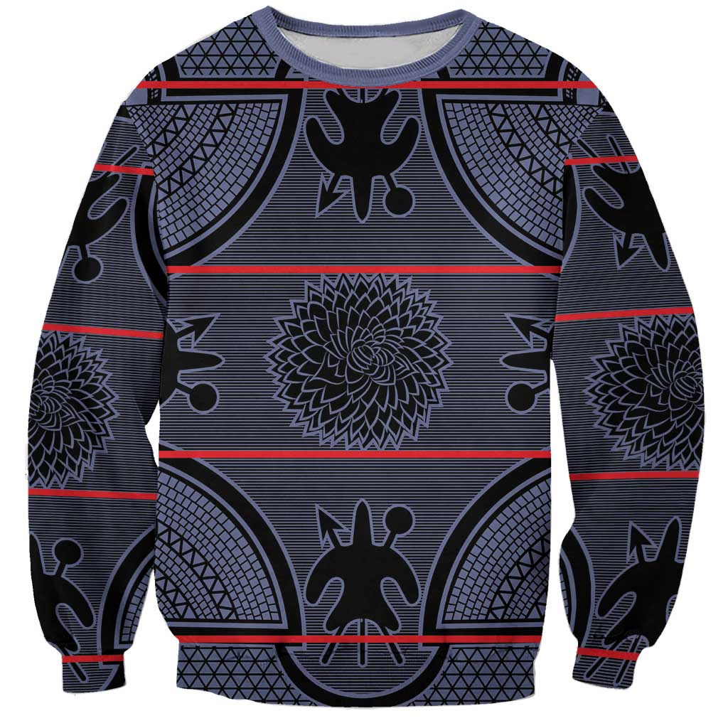 Lesotho Seanamarena Sweatshirt Basotho Traditional Blanket Style - Serenity - Wonder Print Shop