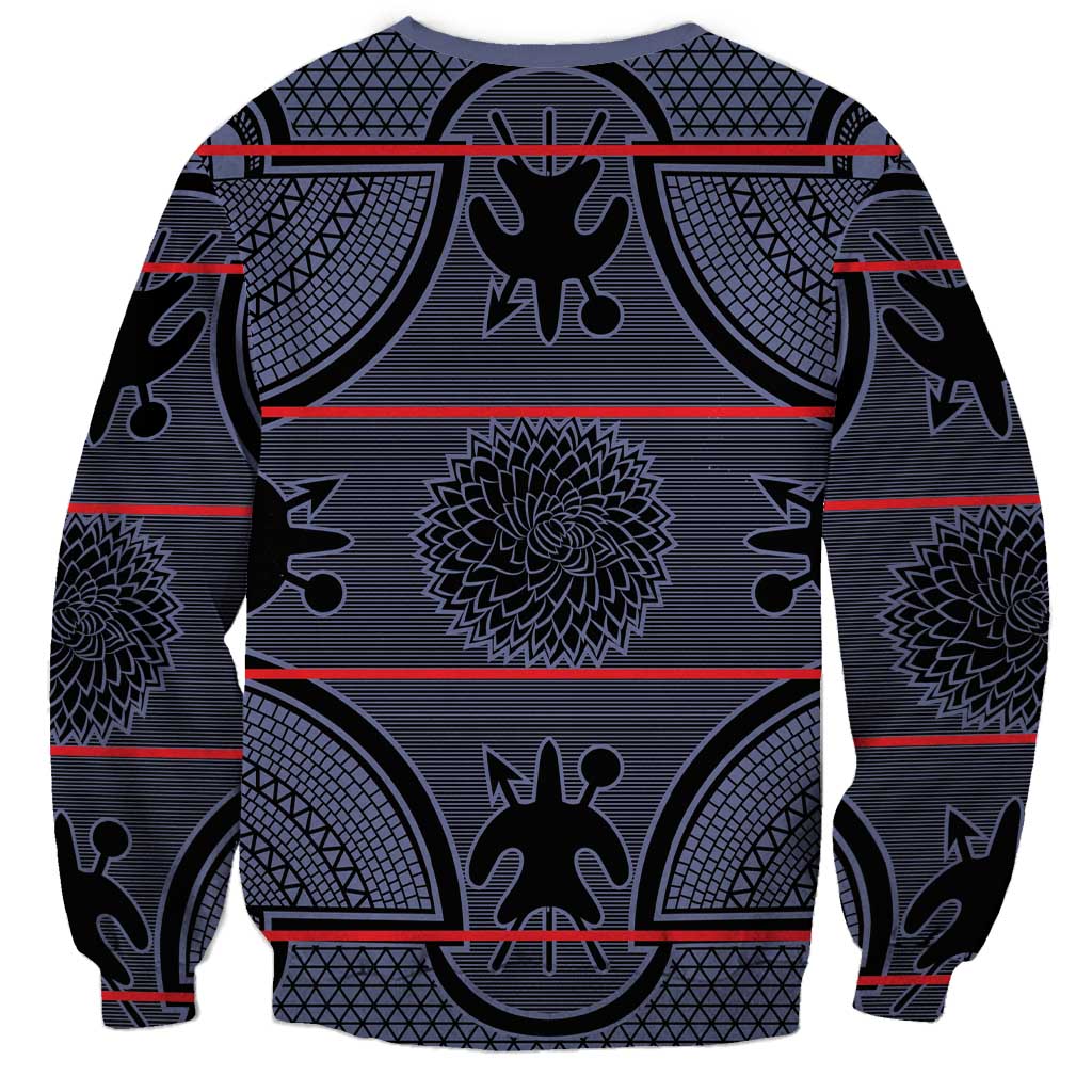 Lesotho Seanamarena Sweatshirt Basotho Traditional Blanket Style - Serenity - Wonder Print Shop