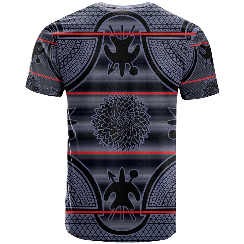 Lesotho Seanamarena T Shirt Basotho Traditional Blanket Style - Serenity - Wonder Print Shop