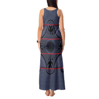 Lesotho Seanamarena Tank Maxi Dress Basotho Traditional Blanket Style - Serenity - Wonder Print Shop