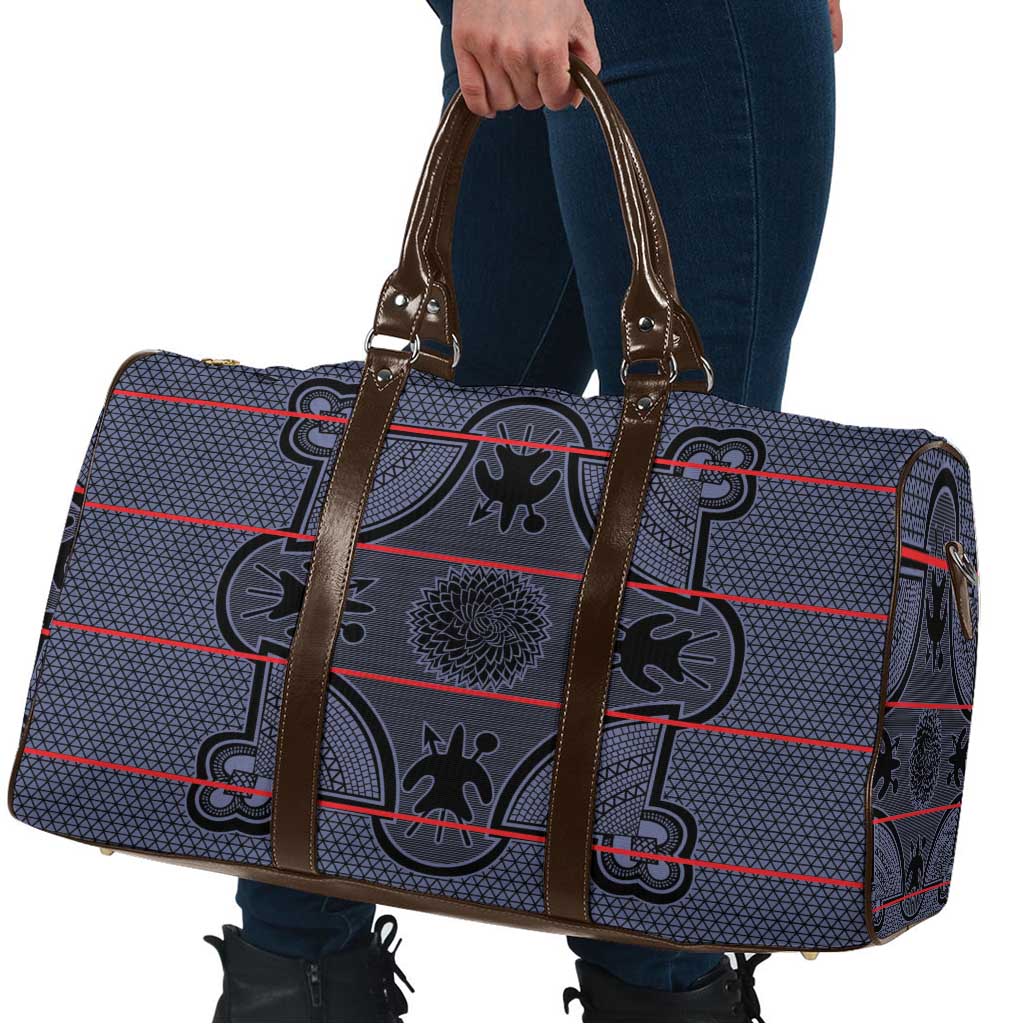 Lesotho Seanamarena Travel Bag Basotho Traditional Blanket Style - Serenity - Wonder Print Shop