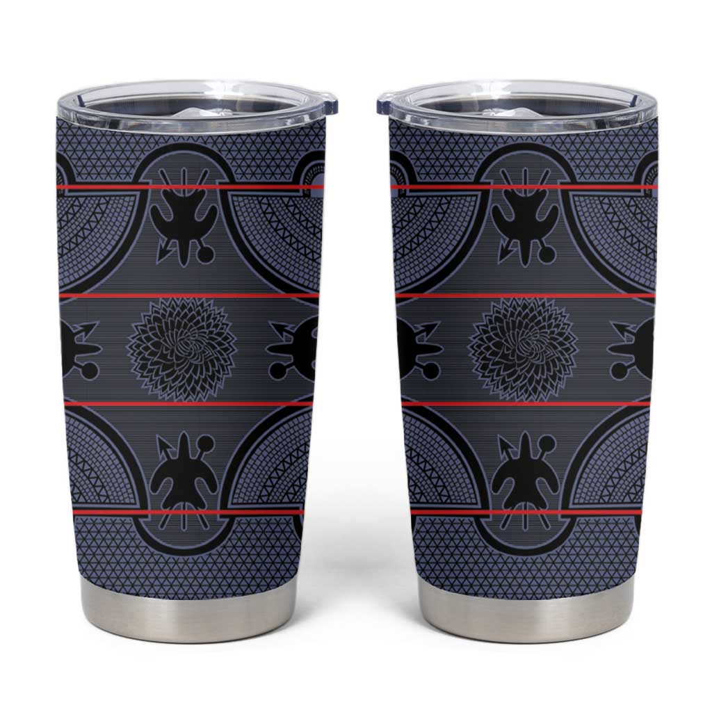 Lesotho Seanamarena Tumbler Cup Basotho Traditional Blanket Style - Serenity - Wonder Print Shop