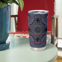 Lesotho Seanamarena Tumbler Cup Basotho Traditional Blanket Style - Serenity - Wonder Print Shop