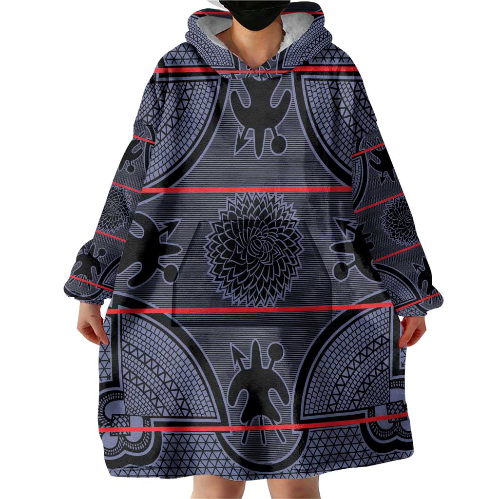 Lesotho Seanamarena Wearable Blanket Hoodie Basotho Traditional Blanket Style - Serenity - Wonder Print Shop