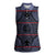 Lesotho Seanamarena Women Sleeveless Polo Shirt Basotho Traditional Blanket Style - Serenity - Wonder Print Shop