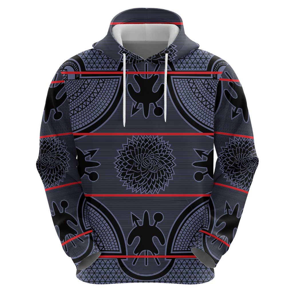Lesotho Seanamarena Zip Hoodie Basotho Traditional Blanket Style - Serenity - Wonder Print Shop