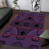 Lesotho Seanamarena Area Rug Basotho Traditional Blanket Style - Violet - Wonder Print Shop