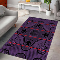 Lesotho Seanamarena Area Rug Basotho Traditional Blanket Style - Violet - Wonder Print Shop