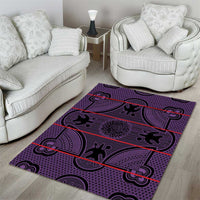 Lesotho Seanamarena Area Rug Basotho Traditional Blanket Style - Violet - Wonder Print Shop