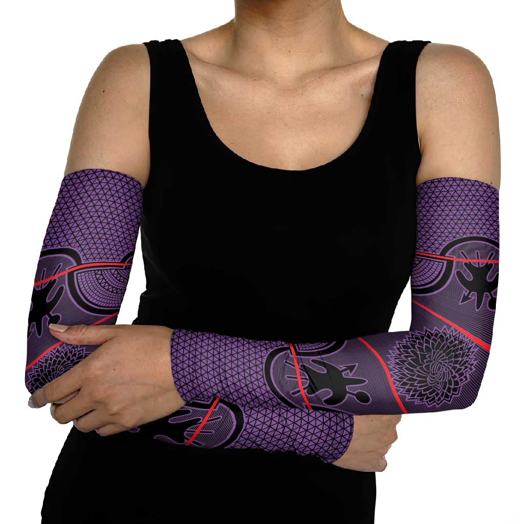 Lesotho Seanamarena Arm Sleeves Basotho Traditional Blanket Style - Violet - Wonder Print Shop
