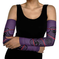 Lesotho Seanamarena Arm Sleeves Basotho Traditional Blanket Style - Violet - Wonder Print Shop