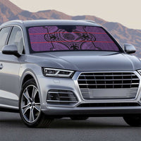 Lesotho Seanamarena Auto Sun Shade Basotho Traditional Blanket Style - Violet - Wonder Print Shop