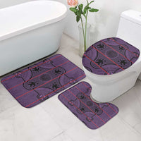 Lesotho Seanamarena Bathroom Set Basotho Traditional Blanket Style - Violet - Wonder Print Shop