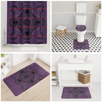 Lesotho Seanamarena Bathroom Set Basotho Traditional Blanket Style - Violet - Wonder Print Shop