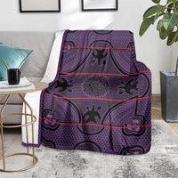 Lesotho Seanamarena Blanket Basotho Traditional Blanket Style - Violet - Wonder Print Shop