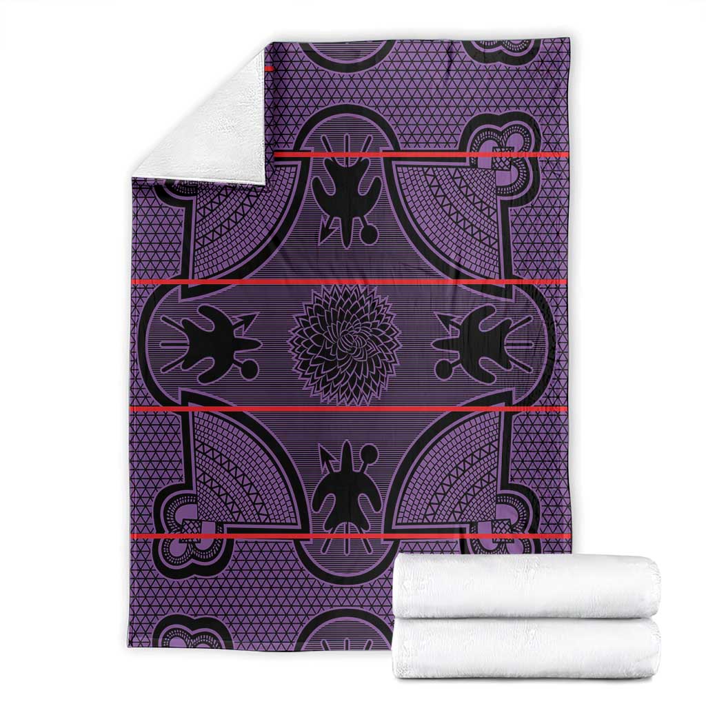 Lesotho Seanamarena Blanket Basotho Traditional Blanket Style - Violet - Wonder Print Shop