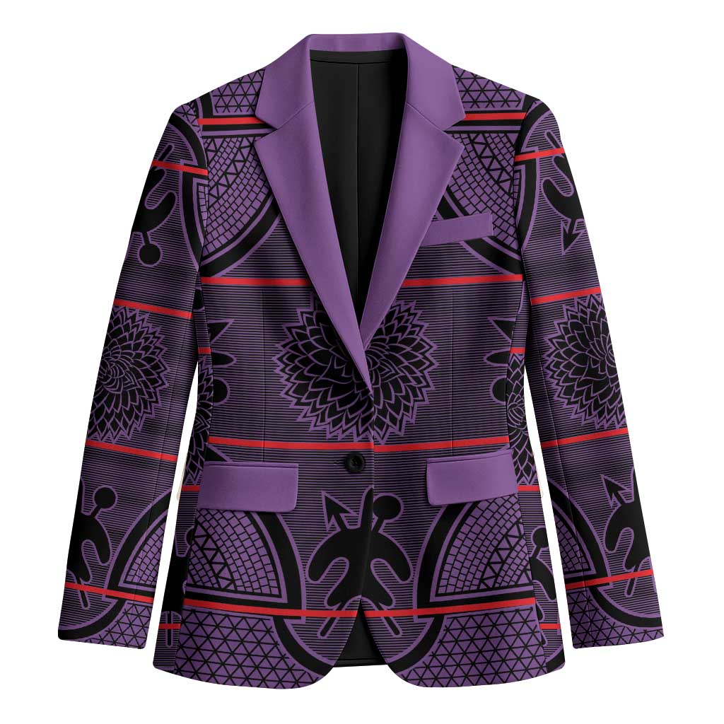 Lesotho Seanamarena Blazer Basotho Traditional Blanket Style - Violet - Wonder Print Shop