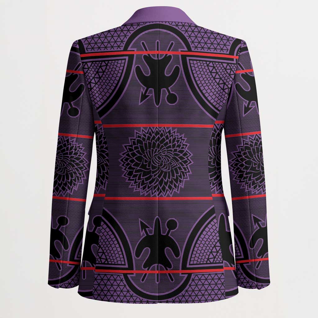 Lesotho Seanamarena Blazer Basotho Traditional Blanket Style - Violet - Wonder Print Shop