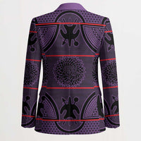 Lesotho Seanamarena Blazer Basotho Traditional Blanket Style - Violet - Wonder Print Shop