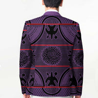 Lesotho Seanamarena Blazer Basotho Traditional Blanket Style - Violet - Wonder Print Shop